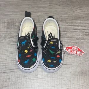 Slip On Vans Dinosaur Print